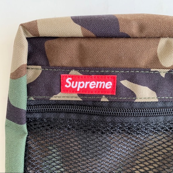 SUPREME | NEW 1PC MEDIUM CAMO MESH ORGANIZER POUCH/CLUTCH HYPEBEAST STREETWEAR - Picture 4 of 8
